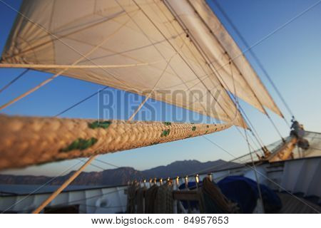 Clipper ship, Amalfi, Province Of Salerno, Gulf Of Salerno, Tyrrhenian Sea, Campania, Italy