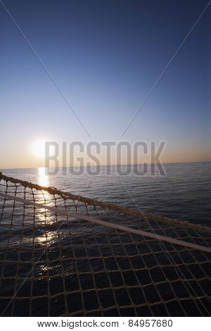 Sunset, Amalfi, Province Of Salerno, Gulf Of Salerno, Tyrrhenian Sea, Campania, Italy
