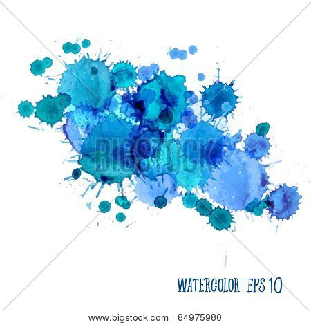 Watercolor Splashes Set