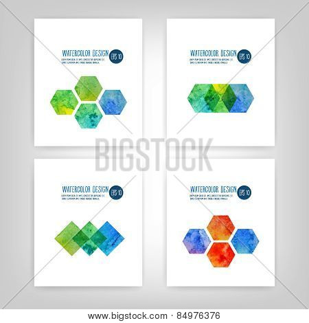 vector watercolor abstract background