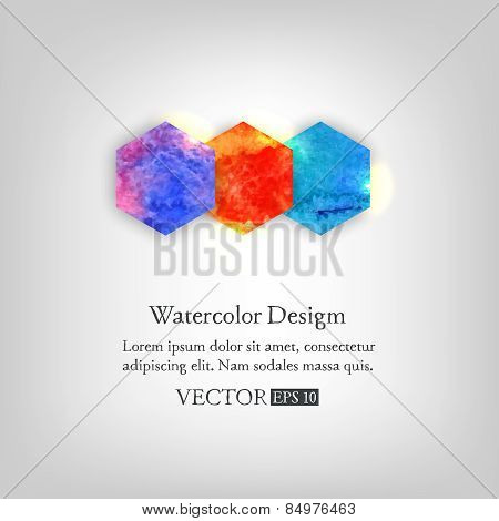 vector watercolor abstract background