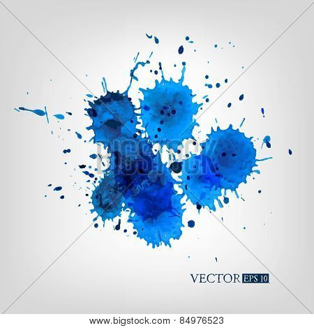 Watercolor Splashes Set