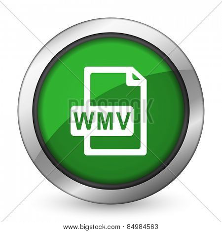 wmv file green icon  