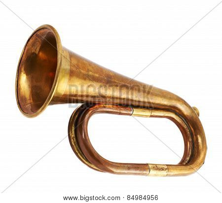 Trumpet musical instrument isolated