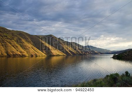 Early Morning Sun Rising Across Hells Canyon