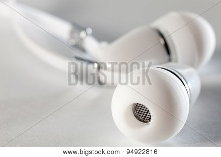 Earphones Close-up