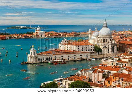 View from Campanile di San Marco to Venice, Italy