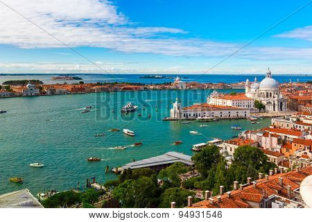 View from Campanile di San Marco to Venice, Italy