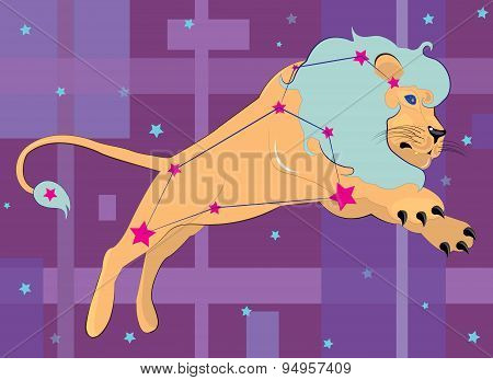 Constellation of a lion.