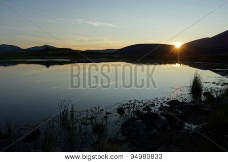 Sunset at Tewet Tarn