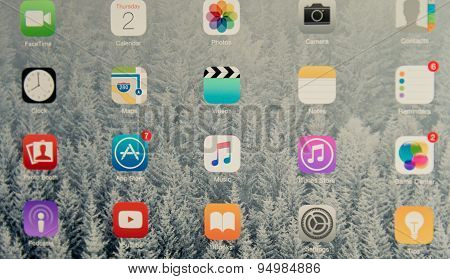 Screen Of Ios Device  With Apple Music In Middle