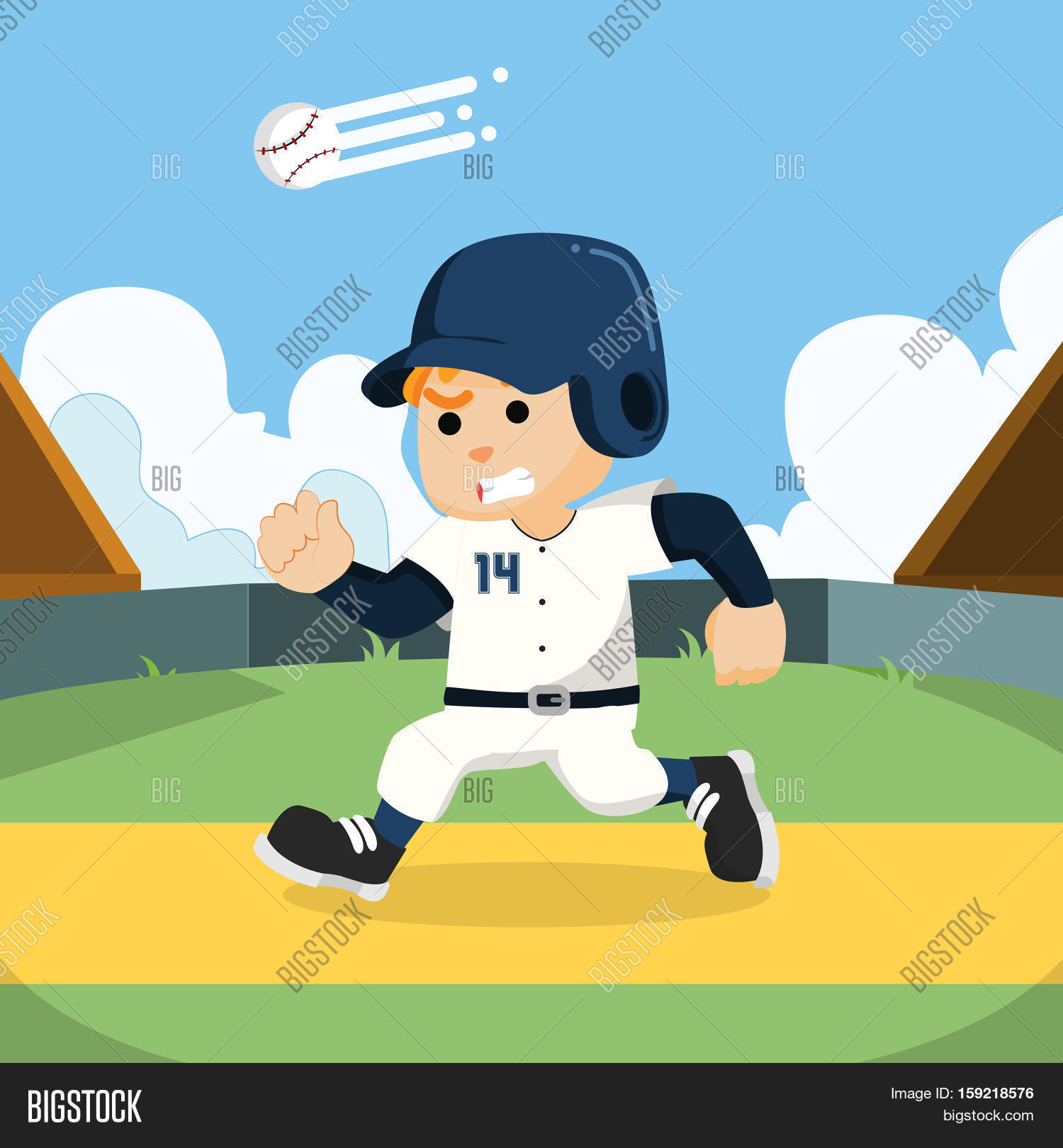 Baseball Player Vector & Photo (Free Trial) Bigstock