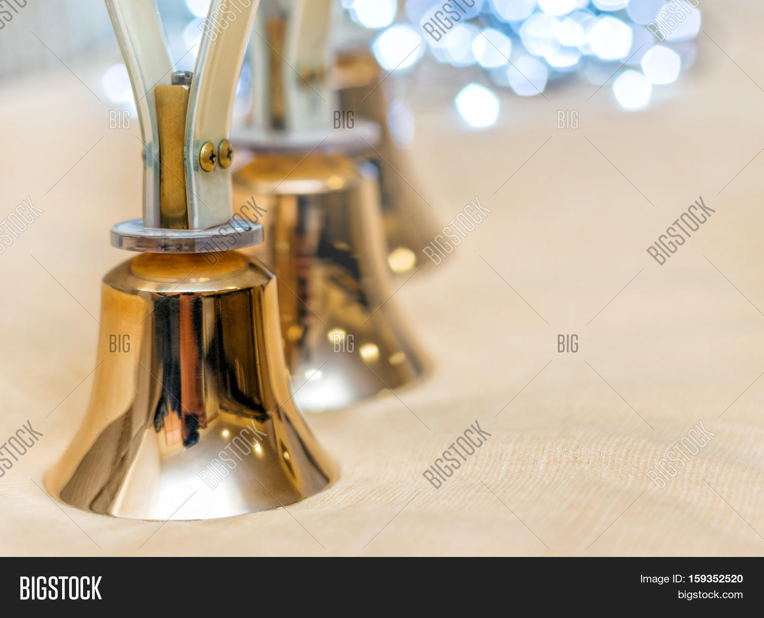 Golden Handbells Ready Image & Photo (Free Trial) | Bigstock