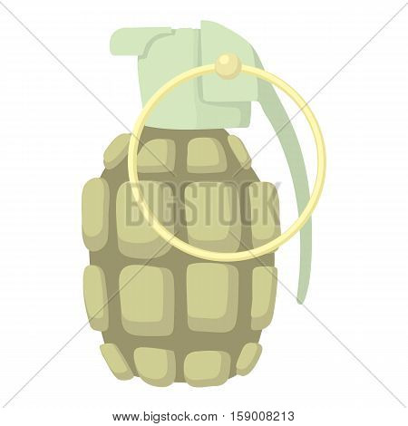 Hand grenade icon. Cartoon illustration of hand grenade vector icon for web