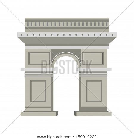 Arch of triumph icon vector illustration graphic design