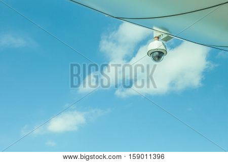 Auckland New Zealand- December 12 2013. CCTV on Auckland sky tower.