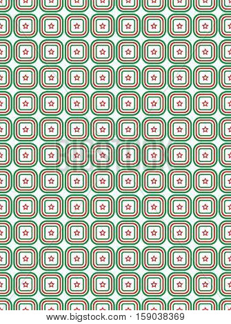 Wrapping Paper, Rectangle and Star Pattern, Traditional Background, Modern Wallpaper and Modern Design, Square, Colorful Vector image