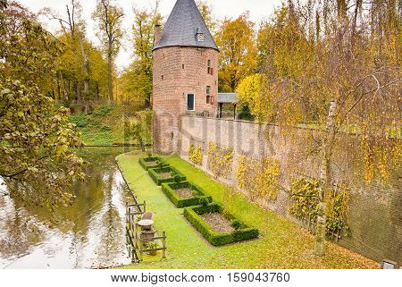 Tower of castle huis Bergh (Middle Ages) in 's Heerenberg in (Holland) The Netherlands