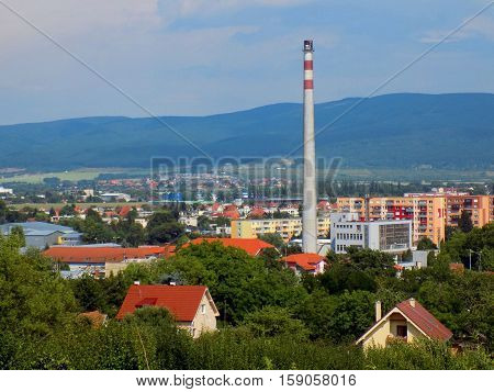 Cityscape of the small Slovakia city Zlate Moravce