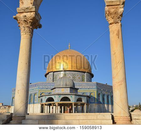 JERUSALEM ISRAEL 23 10 16: Temple Mount known as the the Noble Sanctuary of Jerusalem located in the Old City of Jerusalem, is one of the most important religious sites in the world.