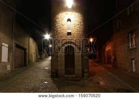 Saint-malo At Night-- Is A Walled Port City In Brittany In Northwestern France On The English Channe