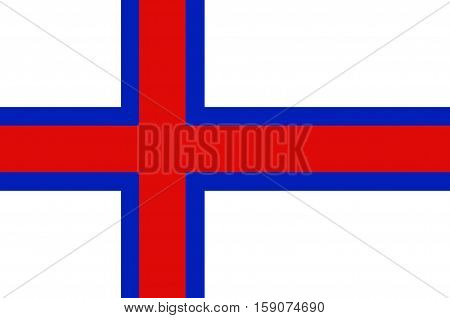 Flag of Faroe Islands is an island country of Denmark Kingdom