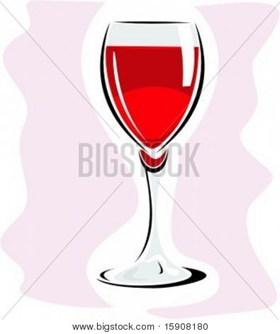 Bicchiere da cocktail.Illustrazione vettoriale