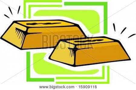 Goud.Vectorillustratie