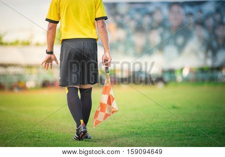 soccer or football assistant referee in Thailand.