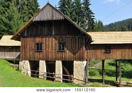 Old saw mill, open-air Museum of Kysuce village, Vychylovka, Slovakia