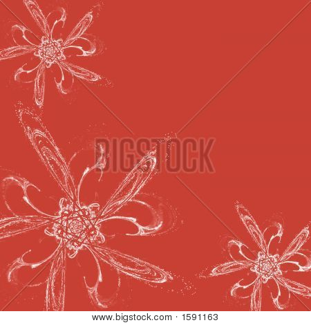 Colore di sfondo con i fiori bianchi