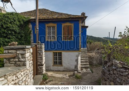 Old houses in village of Theologos,Thassos island, East Macedonia and Thrace, Greece