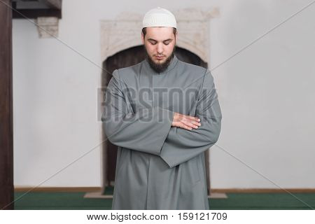 Young Muslim Man Praying