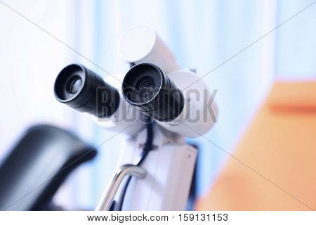 Colposcope in gynecological room