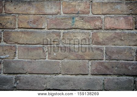 very old brick wall background vintage antique