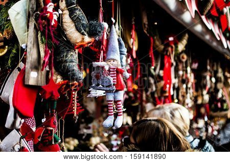 typical Christmas market in Alto Adige, Bolzano