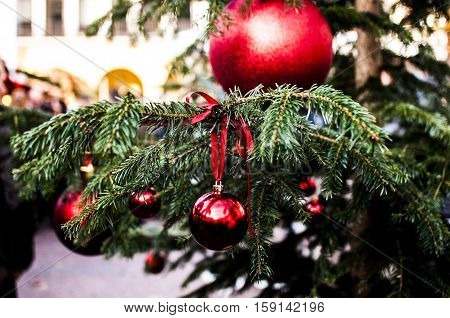 typical Christmas market in Alto Adige, Bolzano