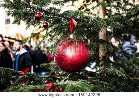 typical Christmas market in Alto Adige, Bolzano