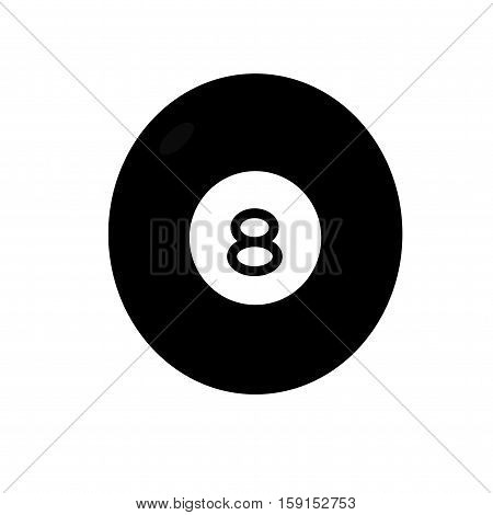 8 ball pool billiard game sport  vector icon.