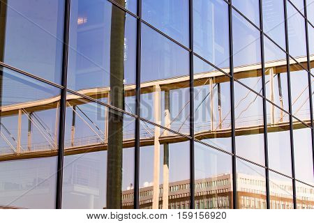Reflection of a Bridge in the House