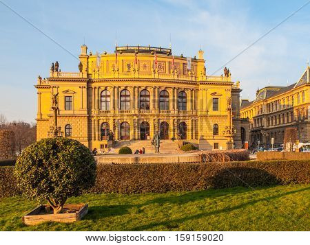 The Rudolfinum - neo-renaissance building and seat of Czech Philharmonic Orchestra, Prague, Czech Republic