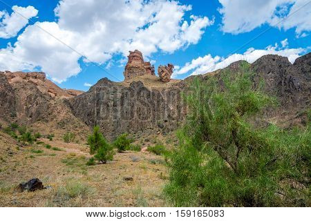 View Over Sharyn Or Charyn Canyon, Kazakhstan