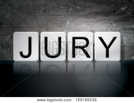 Jury Tiled Letters Concept And Theme