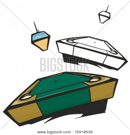 池游戏。矢量插画