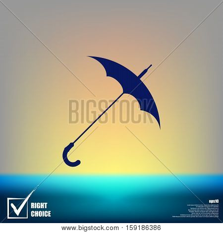 Umbrella Symbol Vector Icon