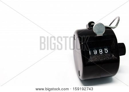 Year 1985 Counter on isolated white background