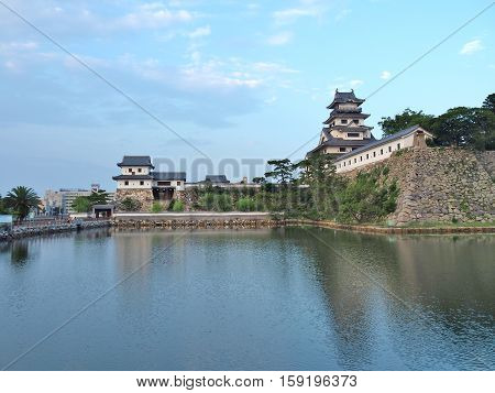 Imabari Castle is a Japanese castle in Imabari, Ehime Prefecture, Japan. This castle is well known as one of the three water castles in Japan.