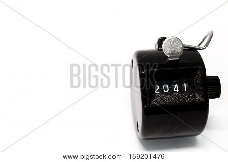 Year 2041 Counter on isolated white background
