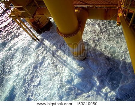 Offshore Industry oil and gas production petroleum pipeline,Offshore gas production platform and cooling medium process.