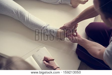 Health Wellness Massage Training Concept